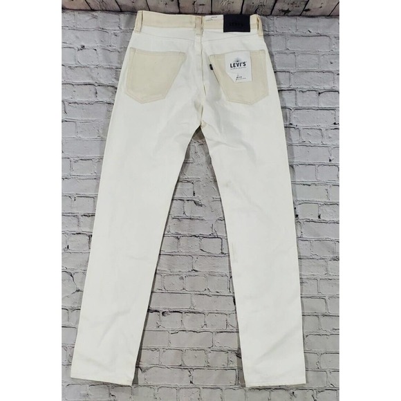 Levis Made & Crafted Tack Slim Fit Jeans White Wash Cotton $198 MENS SIZE 28X32 - Picture 3 of 8